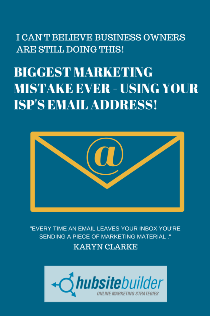 Biggest marketing mistake ever - using your ISP's free email address! - image