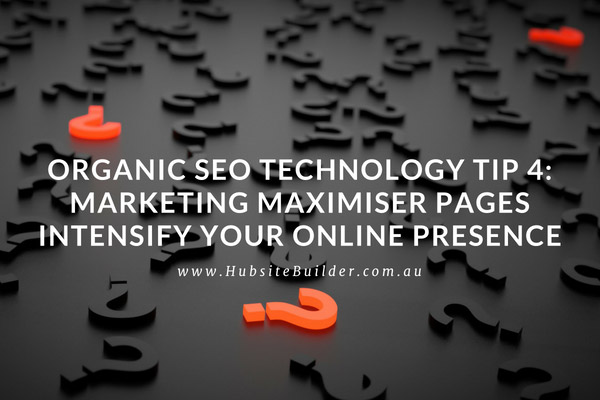 Organic SEO Technology Tipd in Marketing Maximiser Pages Intensify Your Online Presence