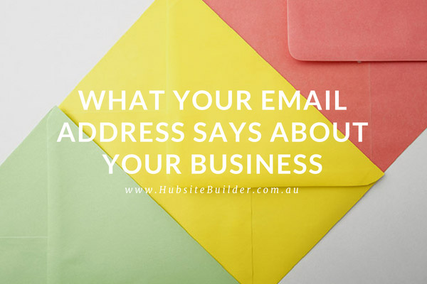 what your email address says about your business